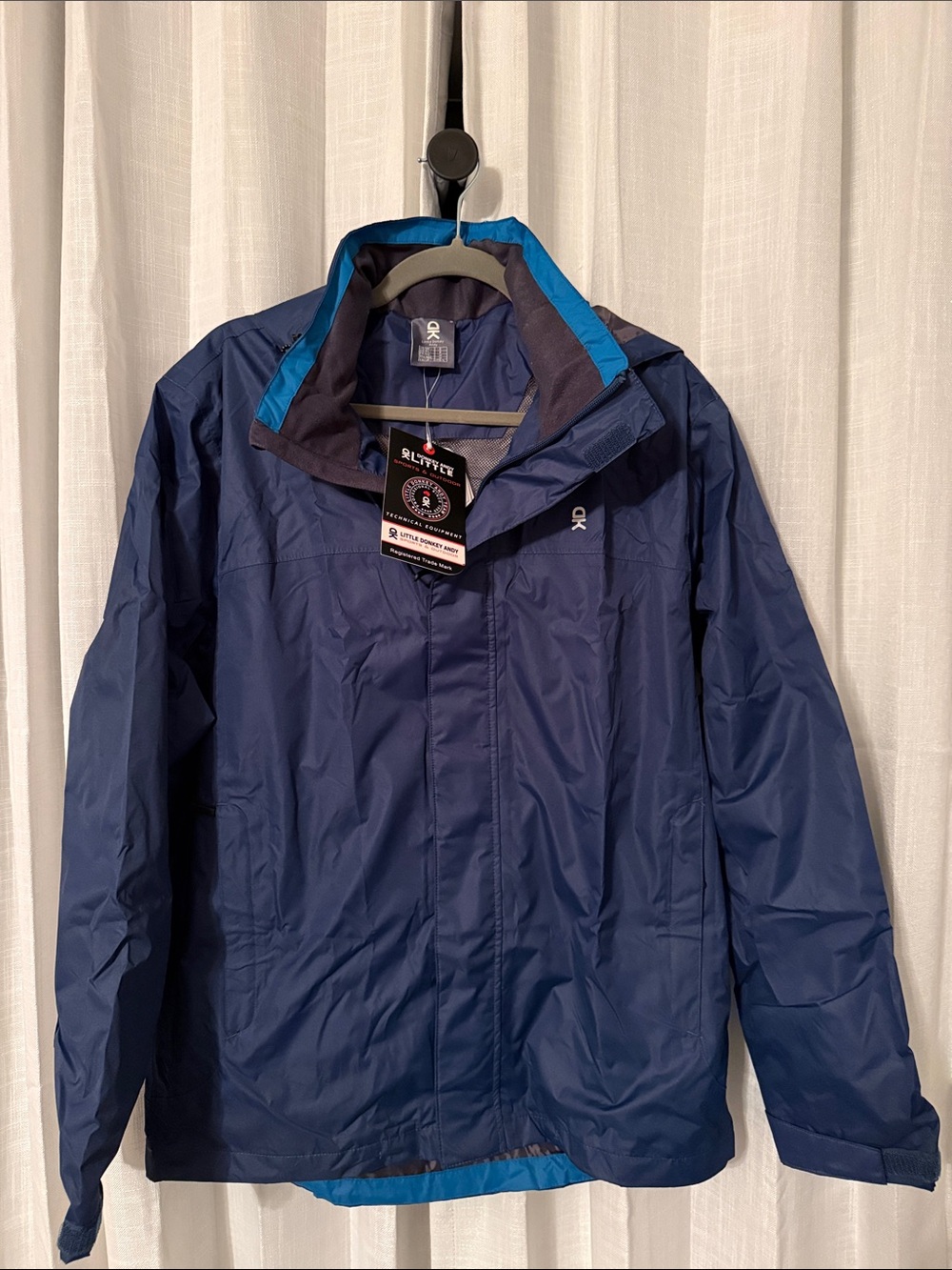 Little Donkey Andy Men's Navy Blue Raincoat/Tech Jacket
